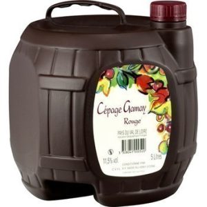 Vin de pays du Val de Loire cépage Gamay 11,5° 5 l