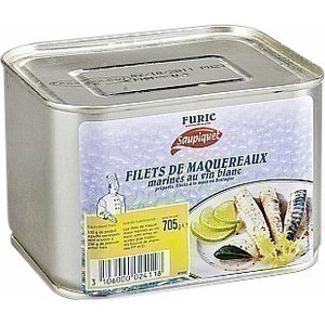 Filets de maquereau marinés au vin blanc – la boîte 4/4
