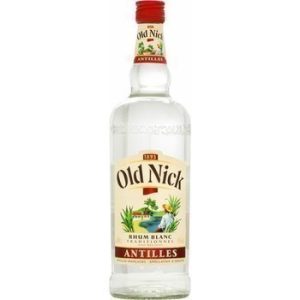 OLD NICK ; Rhum blanc traditionnel des Antilles 100 cl