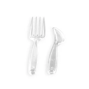 250 kits couverts plastique réutilisables couteaux + fourchettes