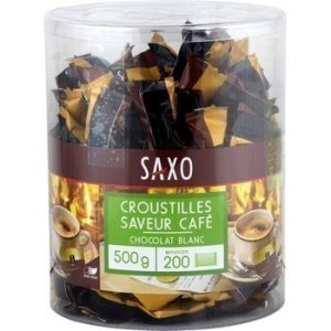 SAXO ; Croustilles saveur café chocolat blanc x200
