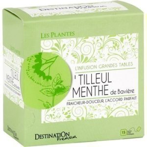 Infusion tilleul menthe Bavière 15×1,5 g g
