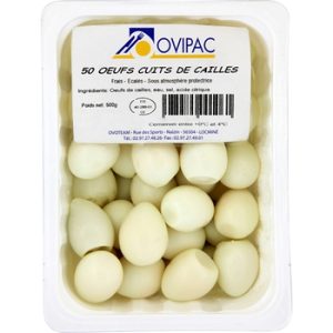OVIPAC ; oeufs cuits de caille
