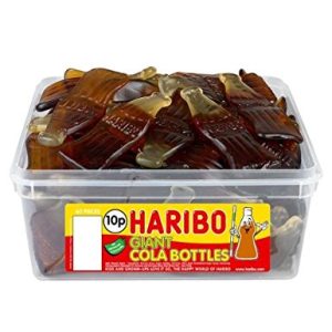 HARIBO GIANT COLA BOTTLES TUB