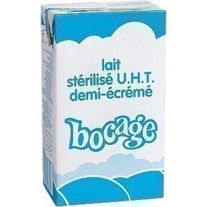 Lait UHT 1/2 écrémé 1 l