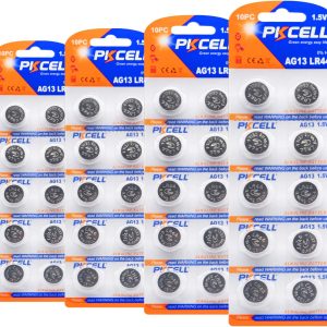 10 Piles bouton PKCELL alcaline AG13 1,5 V LR44