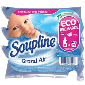 Assouplissantt grand air 200 ml x 3 Soupline