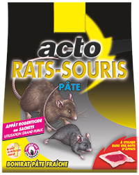 Pâte anti rats et souris 150 g Acto