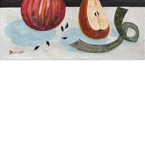 Nature morte à la pomme rouge