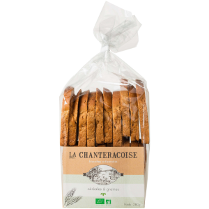 Biscottes bio céréales et graines 280 g