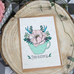 Carte Postale à planter : Félicitations