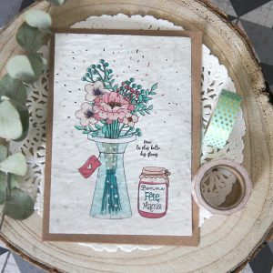 Carte Postale à planter : Bonne fête Mamie