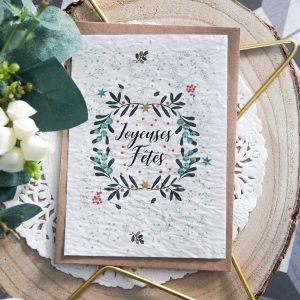 Carte Postale à planter : Joyeuses Fêtes