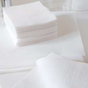 Serviette blanche Ouate