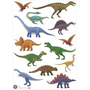 13 gommettes Dinosaures
