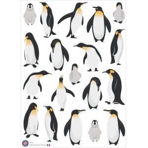 19 gommettes manchots