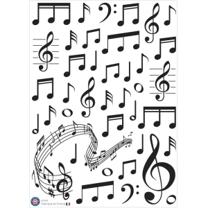 39 gommettes notes de musique