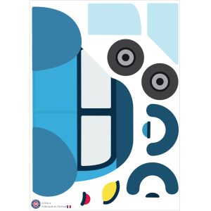 Voiture Bleu à assembler