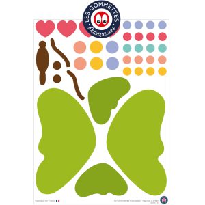 Papillon Vert à assembler et à décorer