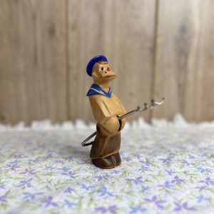 Tire-bouchons vintage en bois sculpté