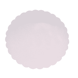 250 ronds blancs festonnés ø21 cm