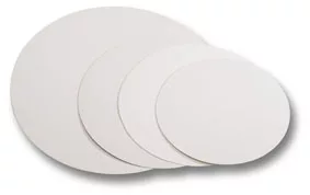 250 ronds blancs lisses ø20 cm