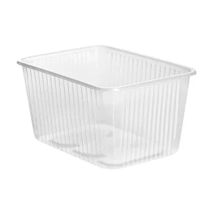 Barquette micro-ondable plastique 1500 ml par 50