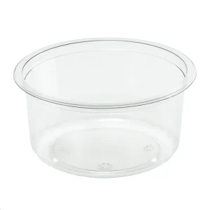 45 pots crudités ronds froids jetables en plastique 500 ml