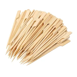Piques apéritifs bambou plats 200 mm par 250