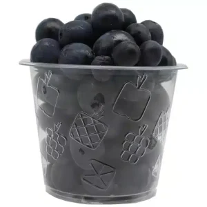 78 pots fruits / bubbles tea en plastique Ø95 RPET 300 ml