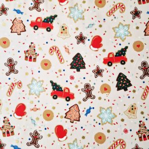 Tissu Rifle Paper Co Holiday Classics Ginger Bread
