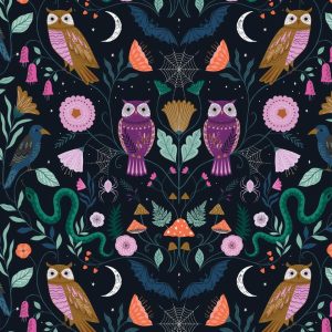 Tissu Twilight Chouettes