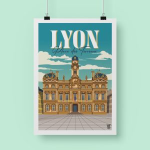 Affiche « Place des Terreaux »