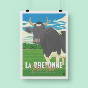 Affiche « La Bretonne Pie Noir »