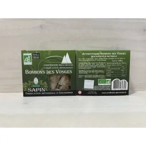 Bonbons des Vosges au sapin (huile essentielle biologique) 130g