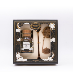 Coffret tisane Nostradamus 45g + 2 accessoires
