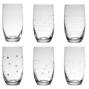 Coffret de 6 gobelets haut Graphik 33 cl – Table Passion