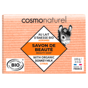 Savon au lait d&rsquo;ânesse à l&rsquo; HE d&rsquo;agrumes bio 100g