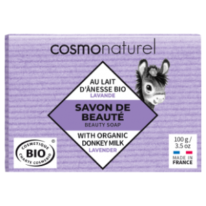 Savon au lait d&rsquo;ânesse à l&rsquo; HE de lavande bio 100g