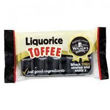 WALKERS NONSUCH LIQUORICE TOFFEE BARS 100G