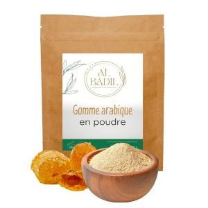 Gomme arabique en poudre et entière 100g
