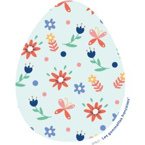 Stickers Oeuf de Pâques bleu