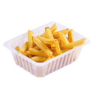 Barquette plastique frites/charcutières 1000 ml par 250