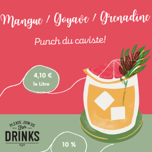 Punch du caviste – Mangue / Goyave / Grenadine – 10%