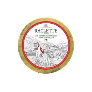 Raclette au lait cru aux Herbes du Grand-St-Bernard