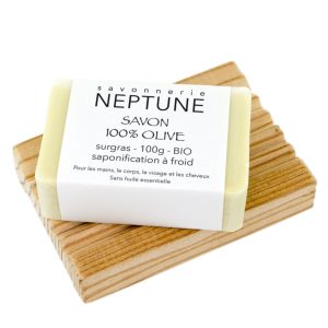Set savon 100% olive bio et porte-savon