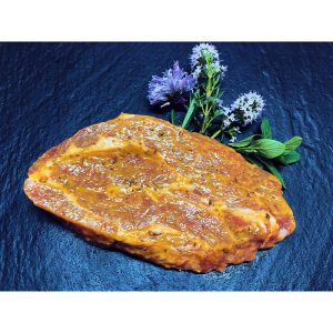 Tranche de cou de porc de Fribourg marinée